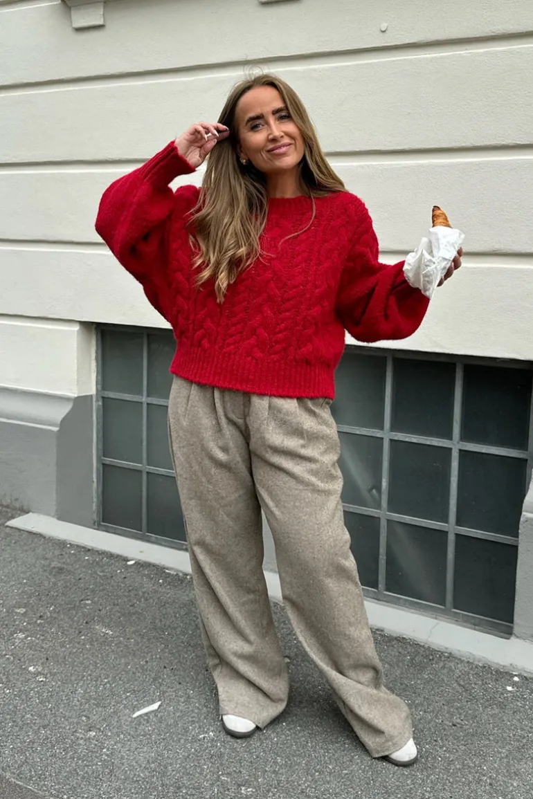 Nora Sweater Red