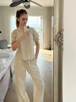Odesa Linen Blouse Sand