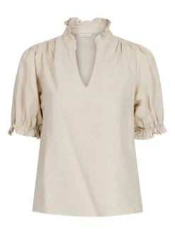 Odesa Linen Blouse Sand