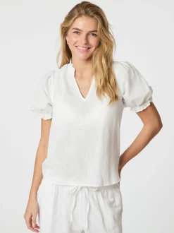 Odesa Linen Blouse White