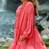 Olivoa Dress Georgia Peach