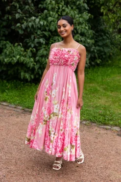 Organza Strap Dress Cherry Blossom