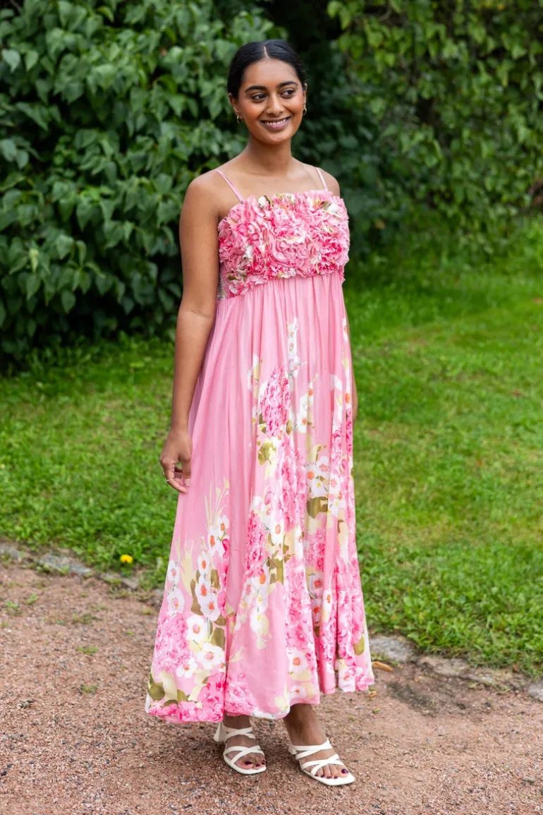 Organza Strap Dress Cherry Blossom