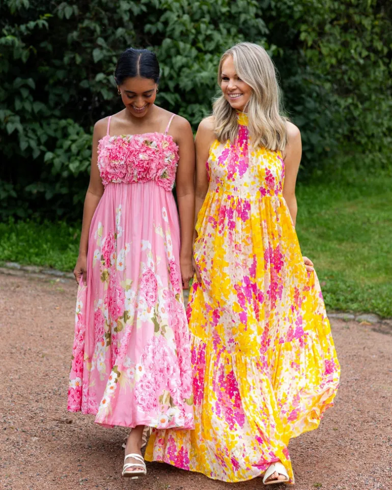 Organza Strap Dress Cherry Blossom