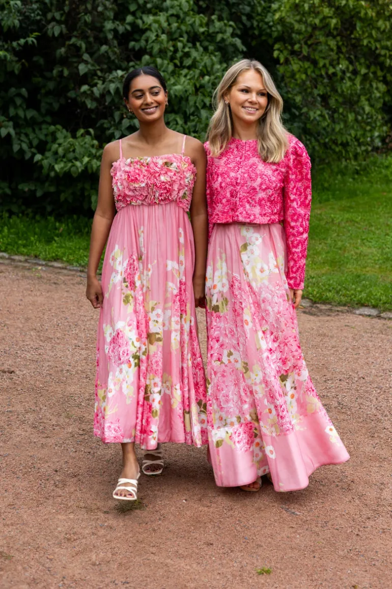 Organza Strap Dress Cherry Blossom