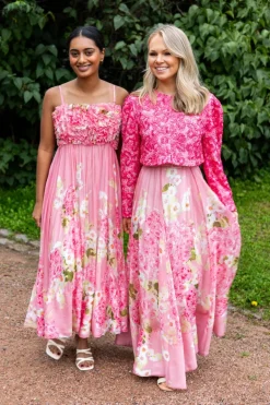 Organza Strap Dress Cherry Blossom