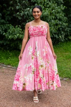 Organza Strap Dress Cherry Blossom