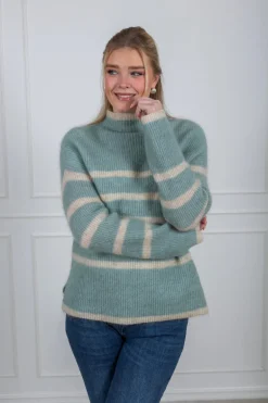 Ovalis Knit T-Neck Slate Green