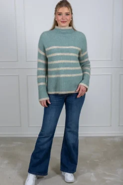 Ovalis Knit T-Neck Slate Green
