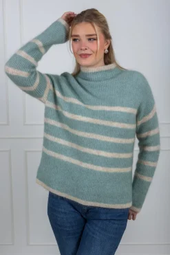 Ovalis Knit T-Neck Slate Green