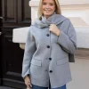 Pam Handmade Scarf Jacket Light Grey Melange