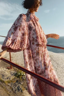 Paris Deco Jackie Midi Dress Rose