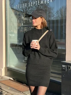 Paulina Knit Blouse Black