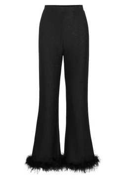 Peach Pants Black Glitter