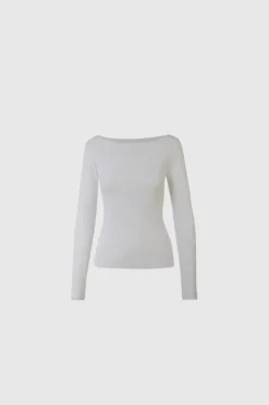 Petronella Rib Boatneck Ecru
