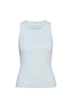 Pia Rib Singlet Light Blue