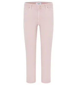 Piper Cropped Denim Seam Pink Sorbet