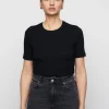 Pippa Rib Tee Black