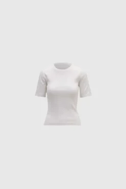 Pippa Rib Tee Ecru