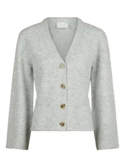 Pixie Knit Cardigan Light Grey Melange