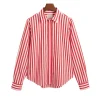 Regular Fit Wide Striped Poplin Shirt Bright Bed