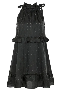 Rida Bedazzled Dress Black