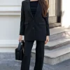 Rita Ls Relaxed Blazer Black