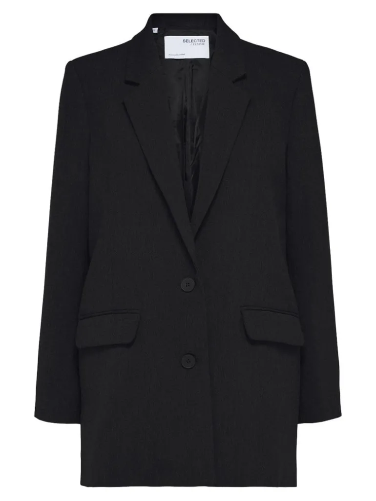 Rita Ls Relaxed Blazer Black