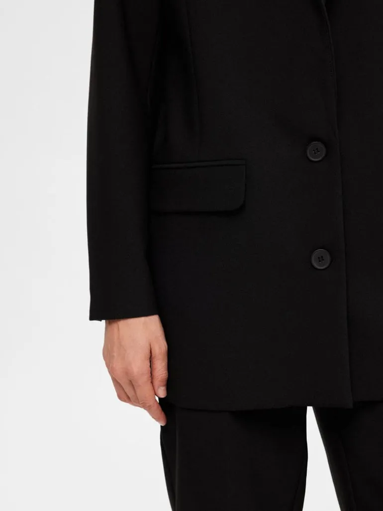Rita Ls Relaxed Blazer Black