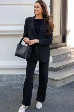 Rita Ls Relaxed Blazer Black