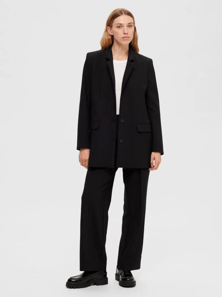Rita Ls Relaxed Blazer Black