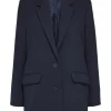 Rita Ls Relaxed Blazer Dark Sapphire Melange