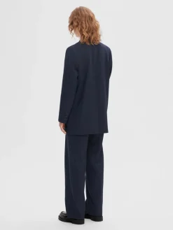 Rita Ls Relaxed Blazer Dark Sapphire Melange