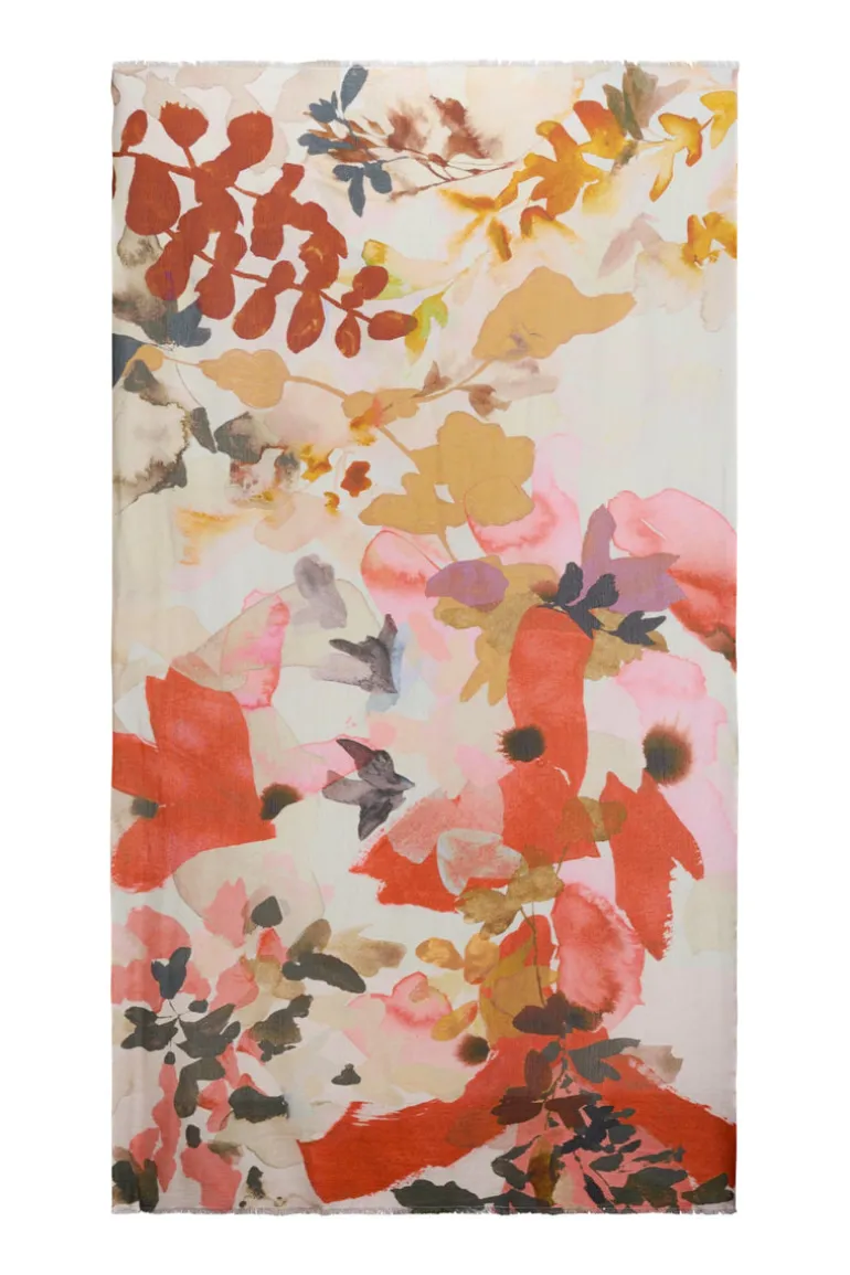 Riviera Scarf Beige Multi