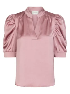 Roella Heavy Sateen Blouse Evening Rose