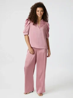 Roella Heavy Sateen Blouse Evening Rose