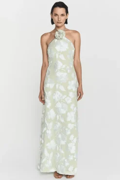Rose Dress Pale Green