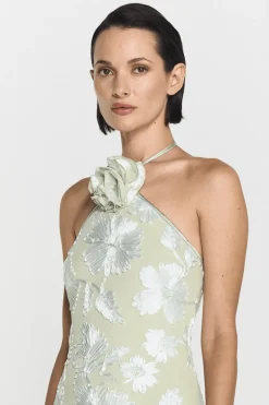 Rose Dress Pale Green