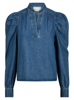 Rosslyn Denim Blouse Blue