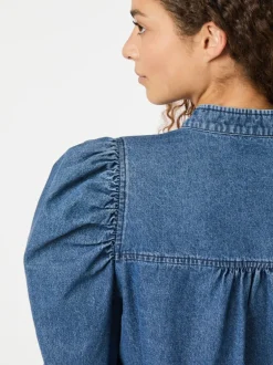 Rosslyn Denim Blouse Blue