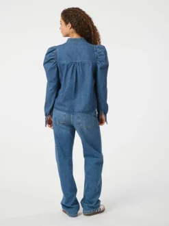 Rosslyn Denim Blouse Blue