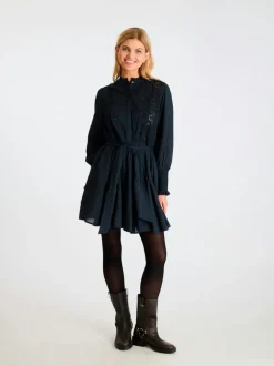 Salasta Emb Dress Navy