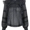 Sarna Mini Rose Blouse Black