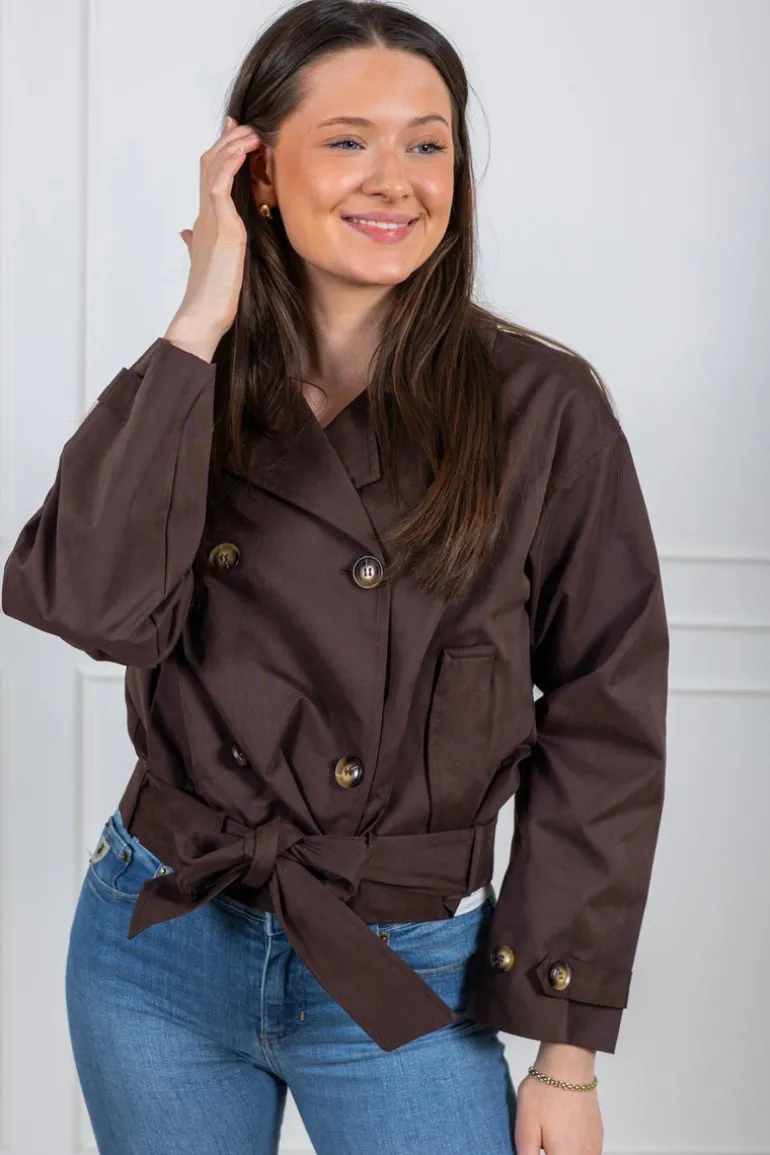 Sia F Jacket Chocolate Brown