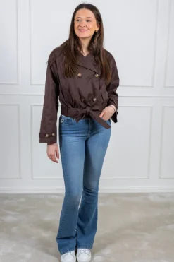 Sia F Jacket Chocolate Brown