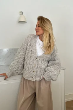 Siggaic Cardigan Light Greige