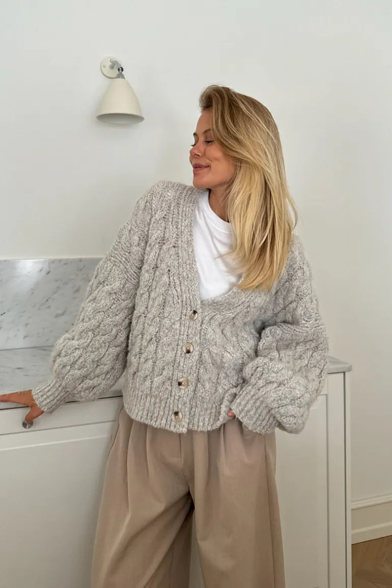 Siggaic Cardigan Light Greige