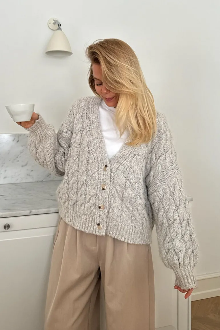 Siggaic Cardigan Light Greige