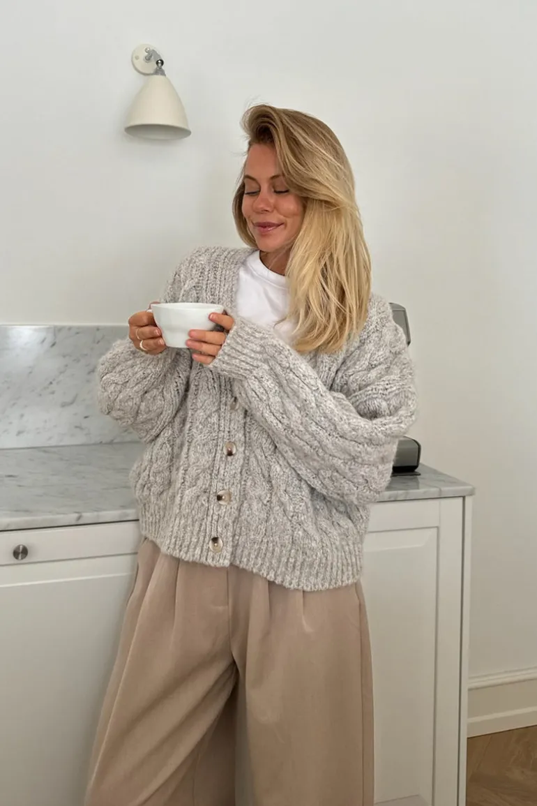 Siggaic Cardigan Light Greige