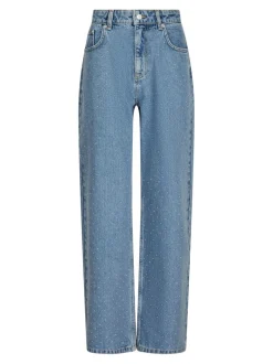 Simona Bedazzled Pants Stonewash